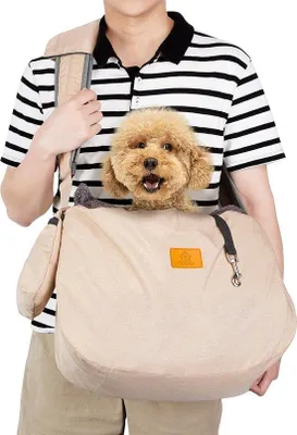 Immagine prodotto di Borsa da trasporto per cani fino a 11 kg, reversibile, a mani libere, regolabile