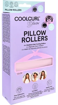 Zdjęcie produktu dla Rolki do włosów, chłodne rolki, lokówki, różowe, 4 sztuki