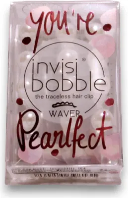 Immagine prodotto di Set Trio, InvisiBobble, Waver You're Pearlfect, Hair Clip, Crystal Clear, 3 pcs