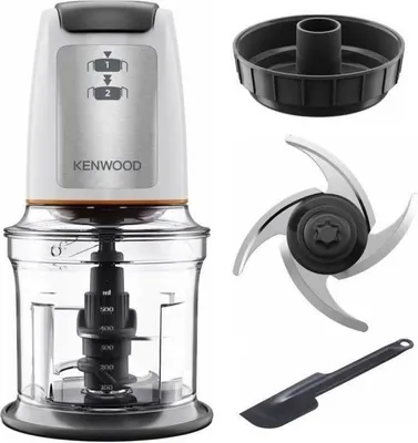 Image de Mini-hachoir Kenwood Easy Chop, 500 W, 0,8 L, 4 lames acier inoxydable, Blanc