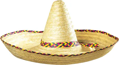 Produktbild von WIDMANN Maxisombrero mit Dekorationen beige 65cm
