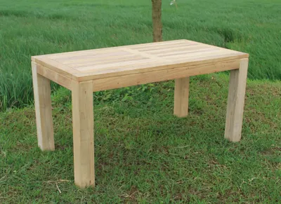 Produktbild von Massiver Premium Teak Tisch rechteckig Gartentisch Gartenmöbel Teakmöbel 150 cm