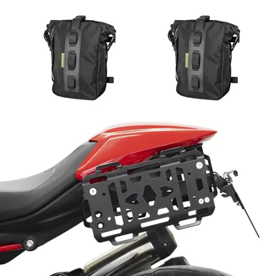 Obrázok produktu pre Držiak bočných tašiek ZIEGER vrátane univerzálnych tašiek SCHNORR (pár), kompatibilný s motocyklom Ducati Monster