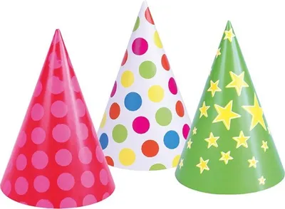 Produktbild von 50 Kunterbunte Partyhütchen 16cm