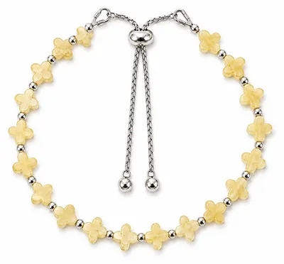 Imagen del producto de BEYSTON Pulsera de ámbar con tréboles, ámbar limón, Imagen generada por IA
