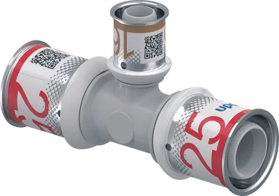 Produktbild von UPONOR S-Press PLUS, T-Stück, reduziert, PPSU, 25-16-25, 1 Stk.