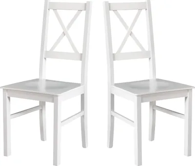 Produktbild von Esszimmerstuhl 2 x "NILO 10 D", weiss