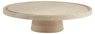 Produktbild von APS 14096 Servier- und Tortenplatte VALO - Eichenholz geölt, Ø 32 cm, Höhe 17 cm, Standfuß