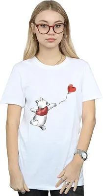 Imagen del producto de Camiseta Winnie the Pooh para mujer, modelo BI1610 (talla XXL), color blanco