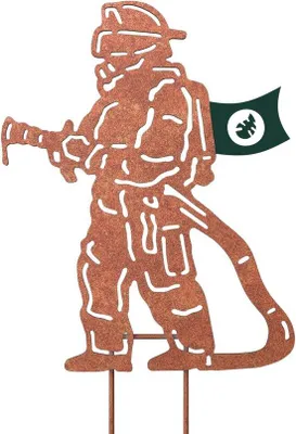 Produktbild von Famanu Gartenfigur Feuerwehrmann rostoptik - dekorative Außendekoration