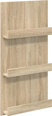 Image de Étagère à magazines en chêne Sonoma 51 x 11 x 102 cm, bois d'ingénierie