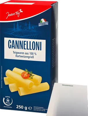 Produktbild von Jeden Tag Cannelloni (250g Packung) + usy Block