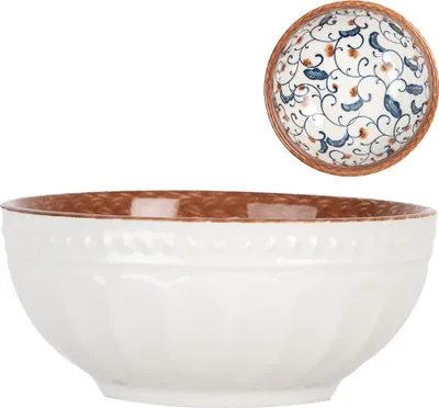Image de Clayre & Eef Bol 100 ml Blanc Marron Céramique