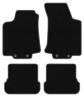 Produktbild von Velours-Fußmatten für Volkswagen Golf IV 1998-2002 (Cabrio) – 4-tlg, Schwarz, passgenau – Wielganizator BASIC