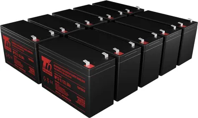 Image de Jeu de piles T6 Power pour l'alimentation de secours APC, numéro de pièce SYBT3, VRLA, 12 V