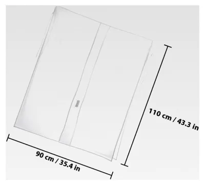 Produktbild von 2 Stück Transparente PEVA Kleiderständerabdeckungen Staubdichte Kleiderschutzhüllen mit Befestigungsseilen für Kleiderschrank