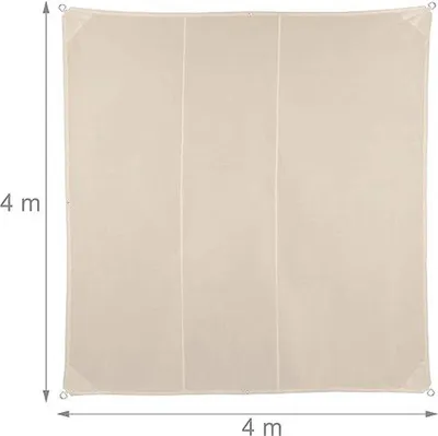 Produktbild von Wasserabweisendes Sonnensegel 4x4m UV-beständig