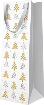 Produktbild von Weihnachtsbaum Geschenktüte Gold Silber