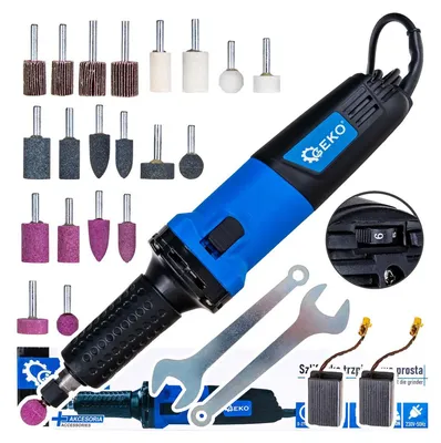 Immagine prodotto di Set mini utensile rotante senza fili, smerigliatrice con accessori, 6 mm 700W 220V, per incisione, levigatura, lucidatura, foratura, rettifica, kit smerigliatrice mini trapano, Geko