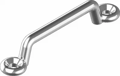 Produktbild von Griff Riemenbügel Flachbügel Öse Bügel poliert Edelstahl A2 Größe - 62x5 mm