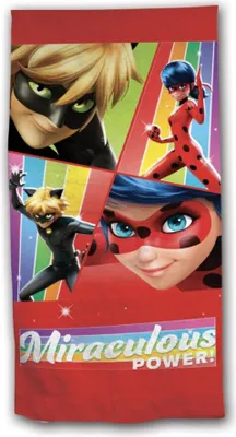 Produktbild von Miraculous Ladybug Mikrofaser Badetuch Strandtuch