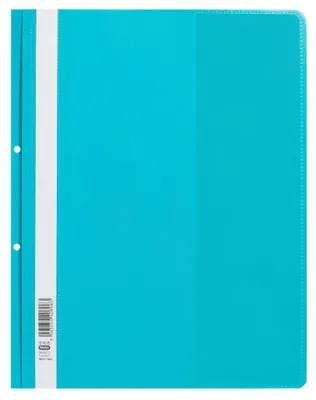 Image de Classeurs Elba format A4, en plastique, avec 2 anneaux, couleur turquoise, lot de 25