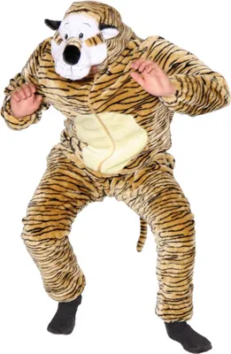 Produktbild von Foxxeo 13006 Deluxe Tiger Kostüm, Größe:S