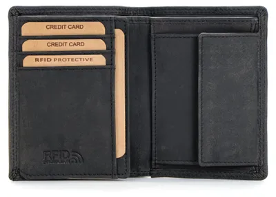 Produktbild von Benthill Geldbörse Herren Leder mit RFID | Portemonnaie aus hochwertigem Rindsleder | Ledergeldbörse Männer inkl. Geschenkbox