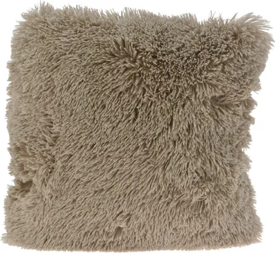 Image de Coussin décoratif Poilu 45x45cm, beige
