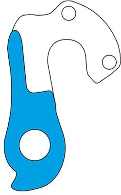 Image de Patte de dérailleur Mvtek J1 argent Argent, taille unique