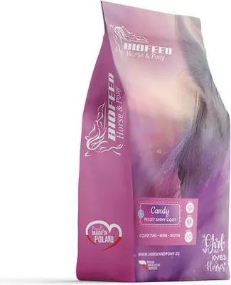 Zdjęcie produktu dla BIOFEED Biotyna Omega-3 Pasza dla koni Granulat do pielęgnacji sierści