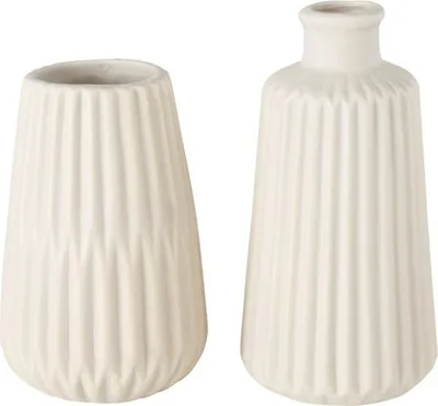 Produktbild von Boltze Home Vasen Esko 2er Set beige