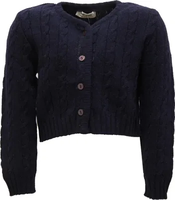 Zdjęcie produktu dla 9457U kardigan bimba PAIO CRIPPA blu lana merino wool sweter dziecięcy