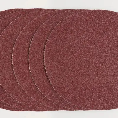 Obrázok produktu pre Sada brúsnych papierov, priemer 125 mm, samolepiace, 6 ks (po 2 ks v zrnitostiach K60, K80 a K120)