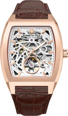 Produktbild von KENNETH COLE Herrenuhr Automatikuhr braun / roségold onesize Herren 52,5 mm KCWGX0077402