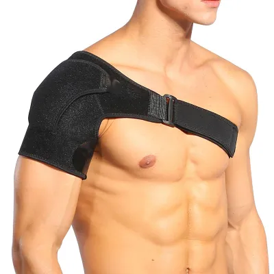 Produktbild von Schulterbandage mit Druckpolster, atmungsaktive Schulterstütze für die Rotatorenmanschette
