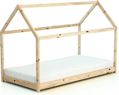Image de WEBABY - Lit enfant Cabane  90 x 190 en bois | A partir de 6 ans