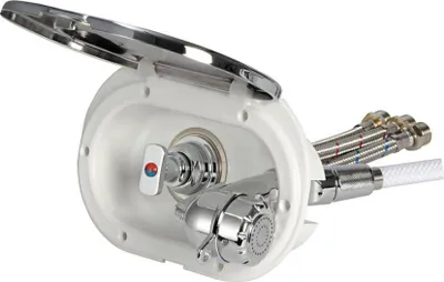 Image de Douche extérieure avec tuyau en PVC 2,5 m osculati 15.240.33