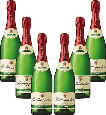 Image de Rotkäppchen Sekt - Lot de 6 bouteilles Tradition Sec 0,75 L (11 % vol.) - [Contient des sulfites]