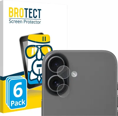 Produktbild von 6x BROTECT Schutzglas für Apple iPhone 17 (NUR Kameraschutz) Schutzfolie Panzer Folie Glas Display Schutz klar