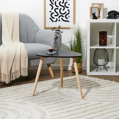 Image de Table d'appoint - HOME DECO FACTORY - Shelly - Noir - Grand Modèle