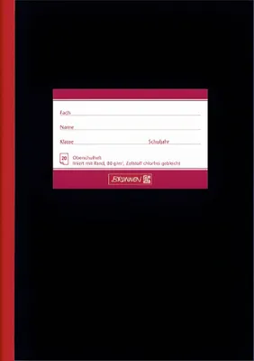 Image de BRUNNEN 1045409 Cahier d'école secondaire A5 ligné, avec marge, l. 9 noir