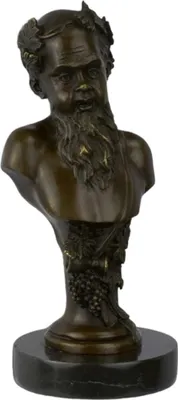 Produktbild von Bronzeskulptur Bronzefigur Büste Bronze Bacchus