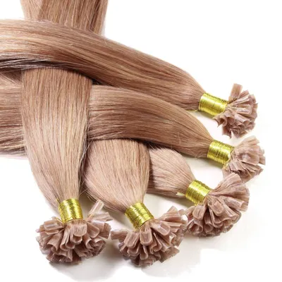 Produktbild von Echthaar Bonding Extensions, 40 cm, Hellblond, Asch