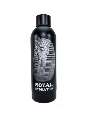 Produktbild von Royal Hydration Trinkflasche 800ml Edelstahl | Sportflasche mit Tutanchamun Maske | Auslaufsicher & Leicht | Wiederverwendbar | Wasserflasche für Büro