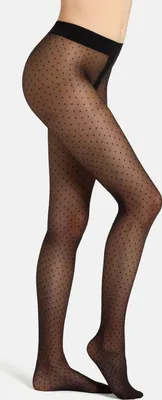 Produktbild von Camano Feinstrumpfhose mit dezentem Rautenmuster black L