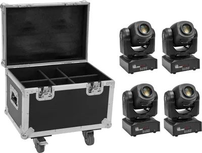 Produktbild von Set 4x LED TMH-S60 Moving-Head-Spot + Case