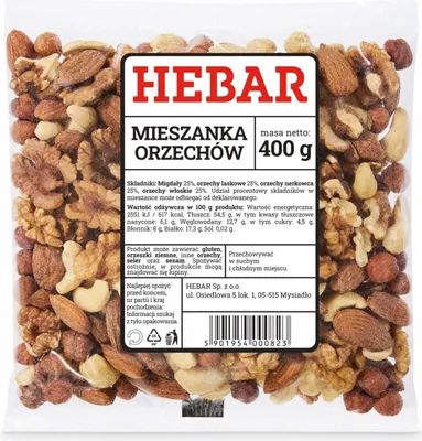 Produktbild von Nussmischun 400 G - Ohne Rosinen - Naturbelassen und Ungesalzen - Reich an gesunden Fetten