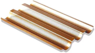 Productafbeelding van Perforated Baguette Bakplaat van Koolstofstaal