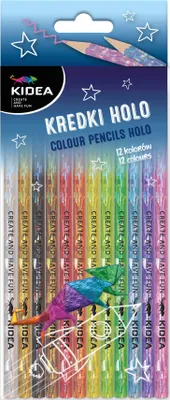 Produktbild von KIDEA HOLOGRAPHIC Schulstifte für Kinder, 12 Farben